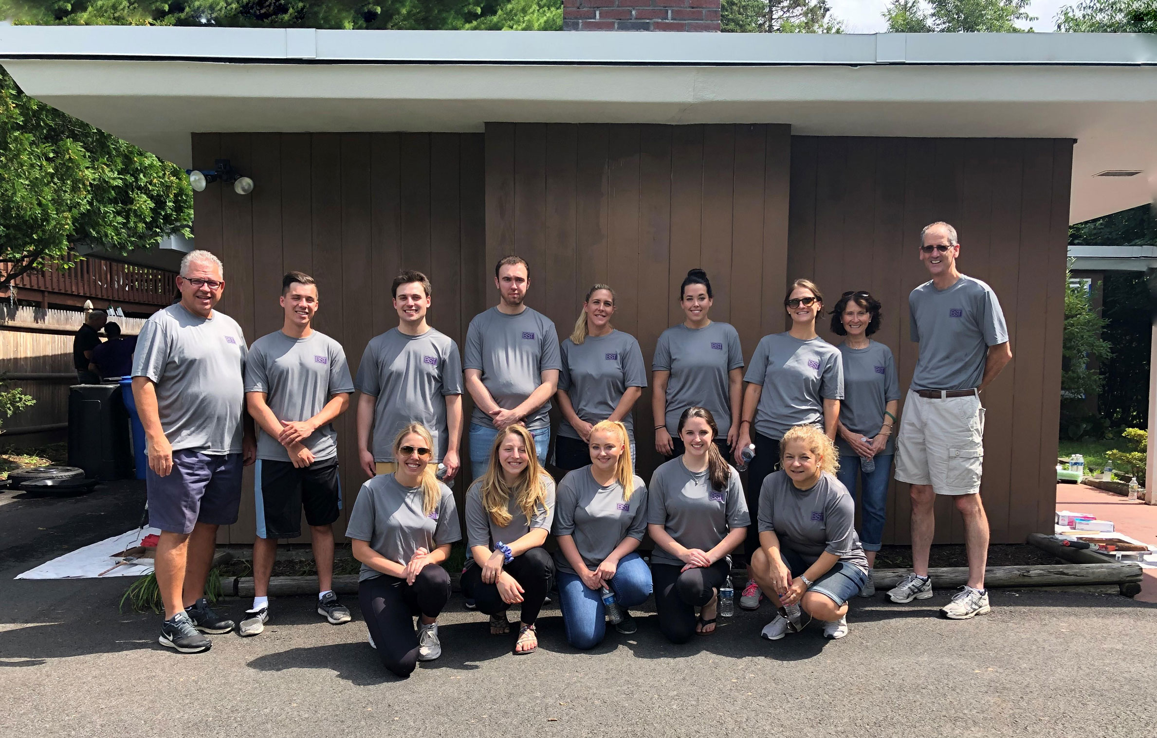 BST group photo after volunteering in the community 